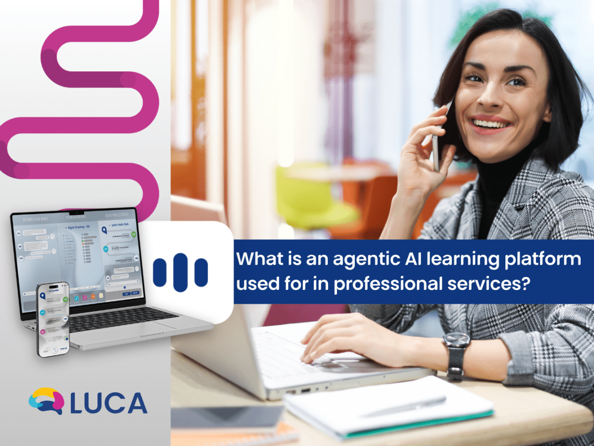What is an agentic AI learning platform used for in professional&nbsp;services?