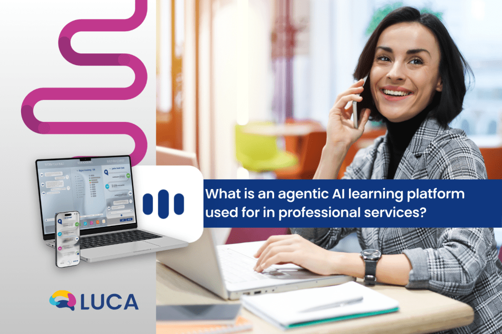 What is an agentic AI learning platform used for in professional&nbsp;services?